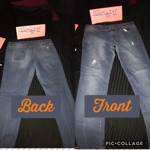Small rip jeans pants